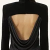 Rochie midi din catifea