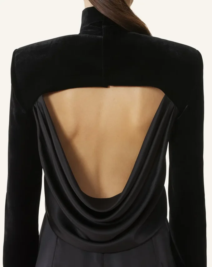 Rochie midi din catifea