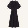 Rochie midi din charmeuse