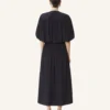 Rochie midi din charmeuse