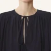 Rochie midi din charmeuse