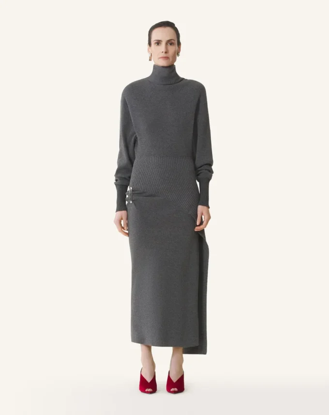 Rochie midi din lână și cașmir Rochie midi din lână și cașmir