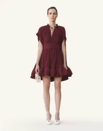 Rochie scurtă din charmeuse