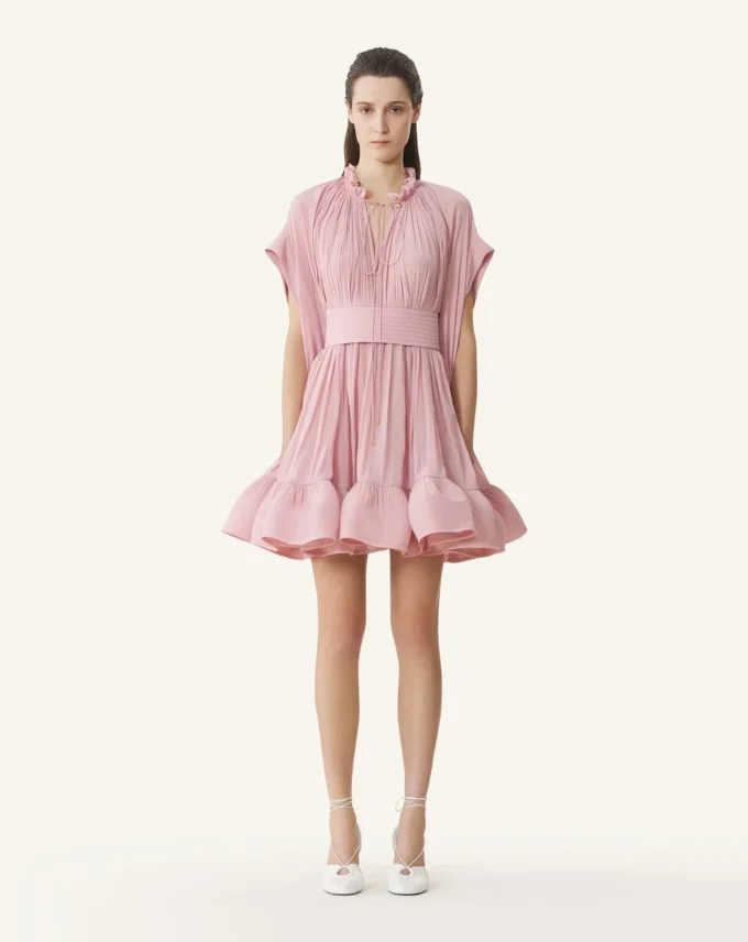Rochie scurtă din charmeuse