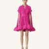 Rochie scurtă din charmeuse