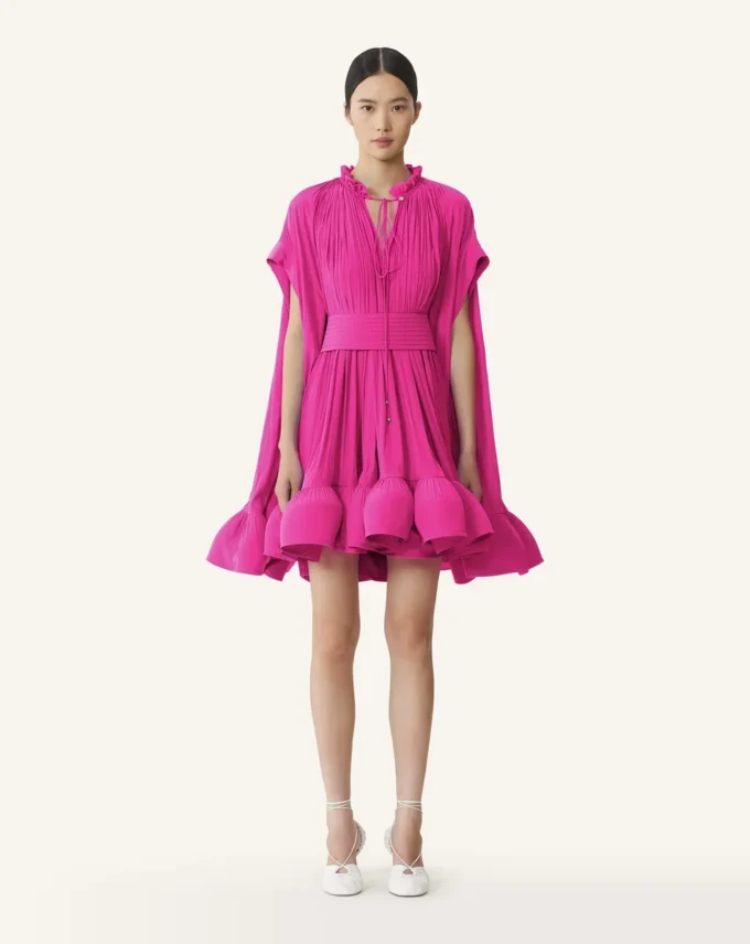 Rochie scurtă din charmeuse