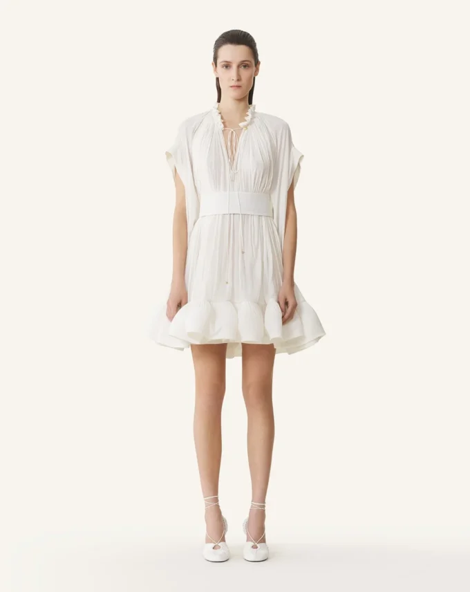 Rochie scurtă din charmeuse