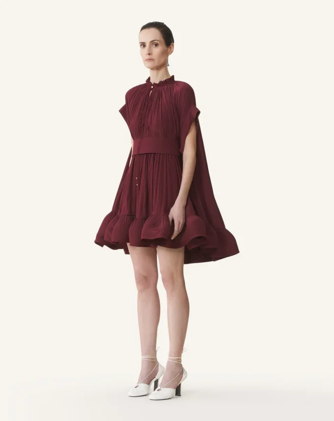 Rochie scurtă din charmeuse