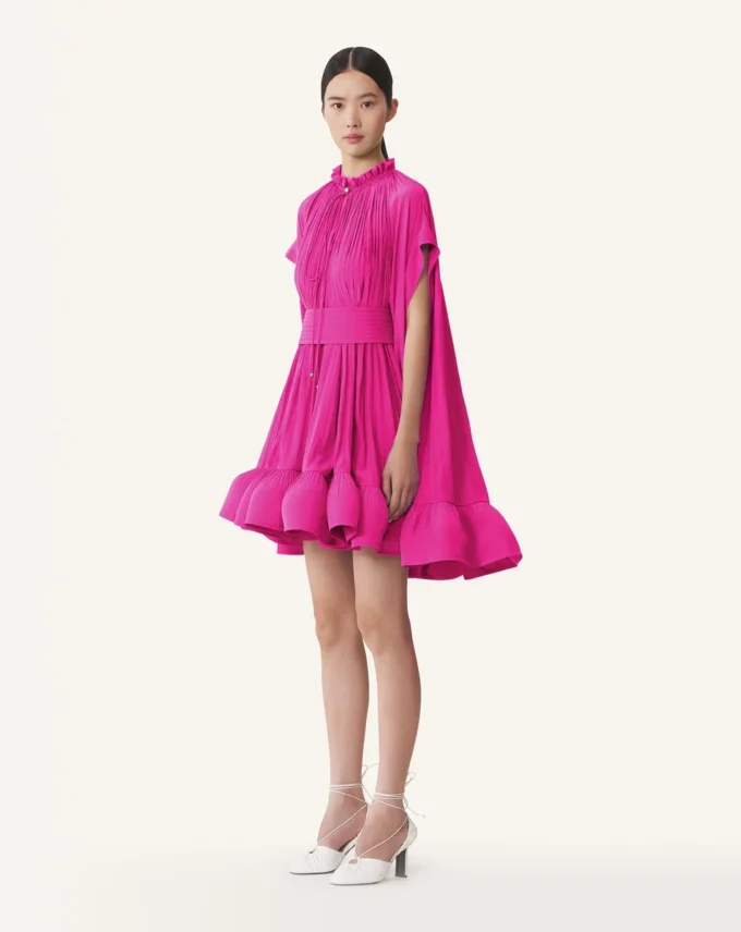 Rochie scurtă din charmeuse