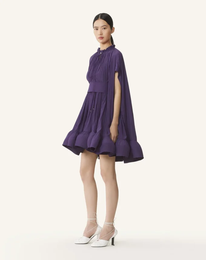 Rochie scurtă din charmeuse