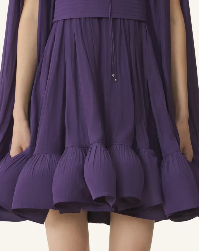 Rochie scurtă din charmeuse