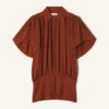 Top din georgette de mătase Top din georgette de mătase