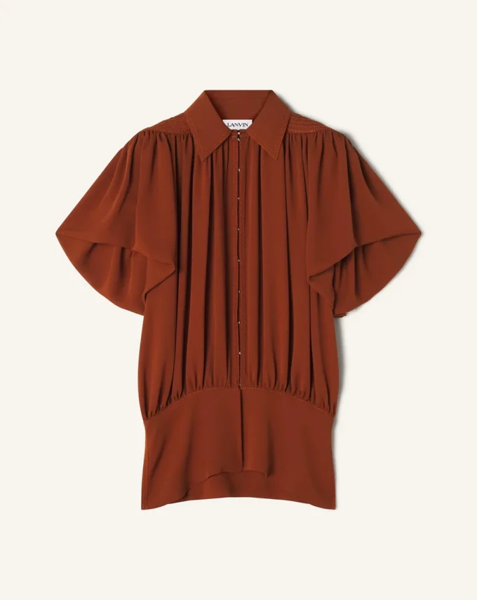 Top din georgette de mătase Top din georgette de mătase