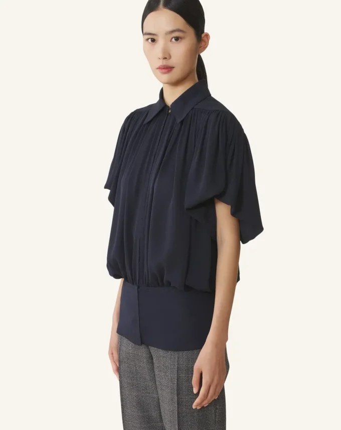 Top din georgette de mătase Top din georgette de mătase