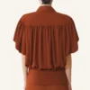 Top din georgette de mătase Top din georgette de mătase