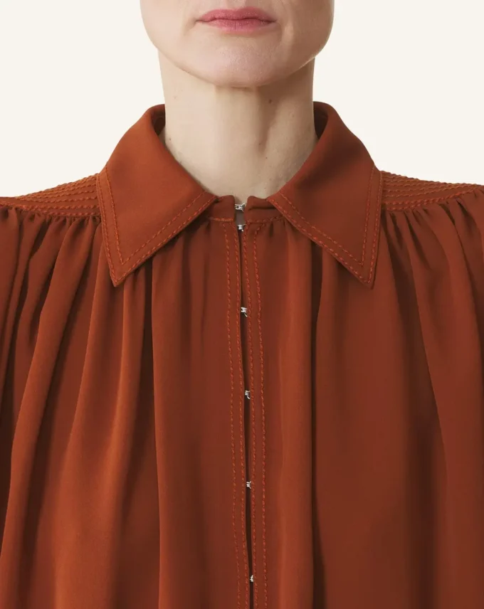Top din georgette de mătase Top din georgette de mătase