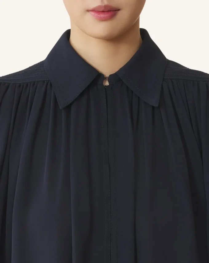 Top din georgette de mătase Top din georgette de mătase