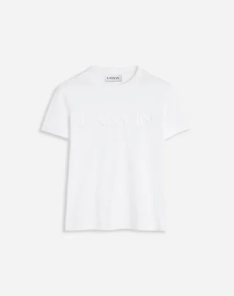 Tricou brodat Lanvin cu croială clasică