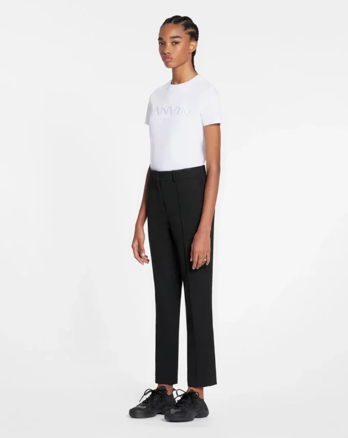 Tricou brodat Lanvin cu croială clasică Tricou brodat Lanvin cu croială clasică