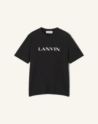 Tricou din bumbac brodat Lanvin