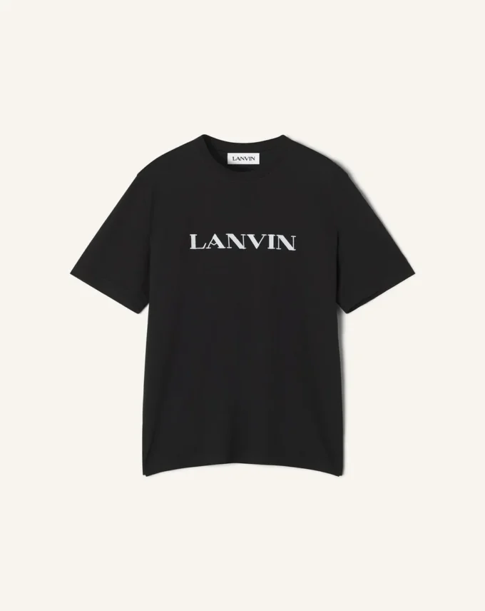Tricou din bumbac brodat Lanvin Tricou din bumbac brodat Lanvin