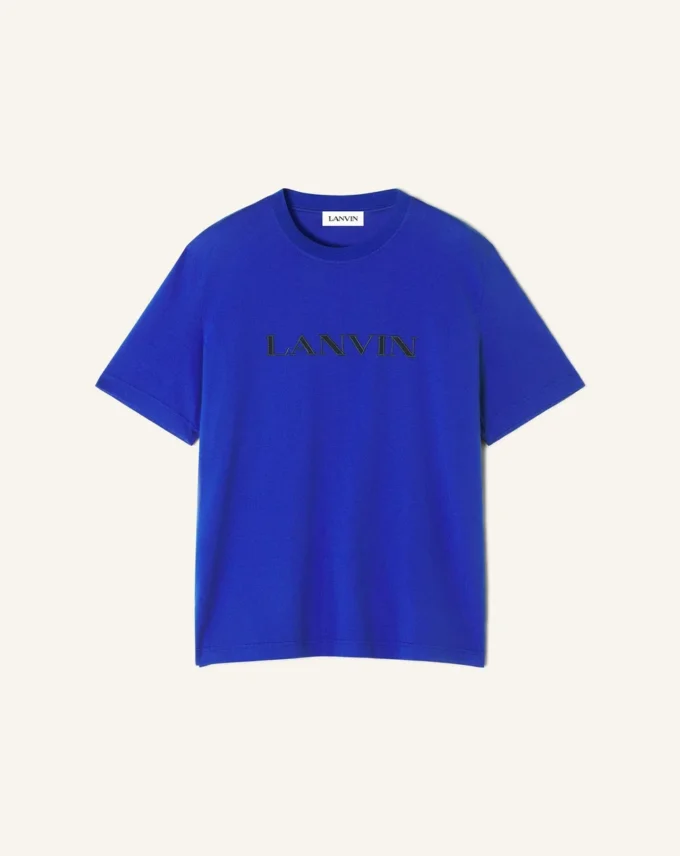 Tricou din bumbac brodat Lanvin Tricou din bumbac brodat Lanvin