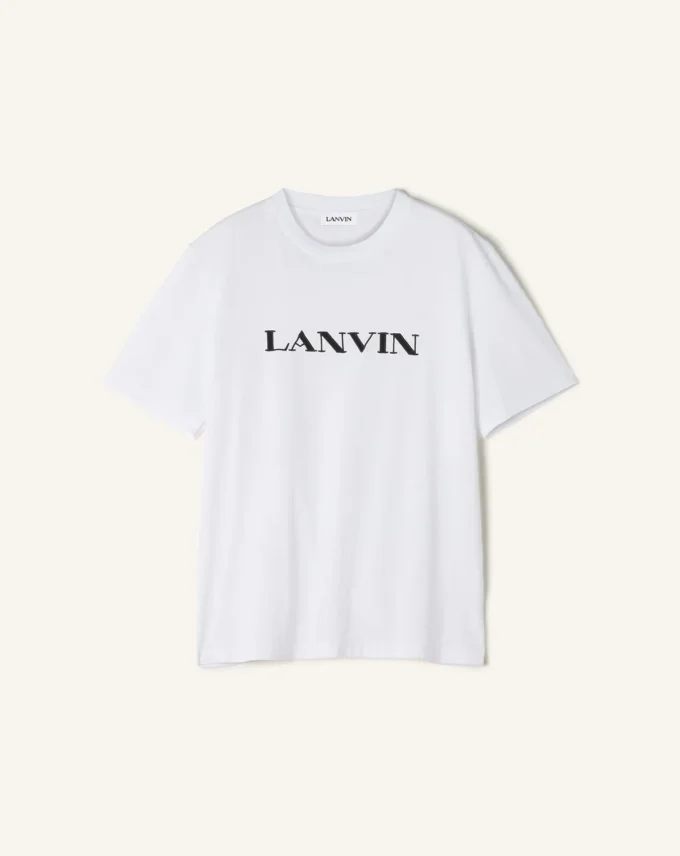 Tricou din bumbac brodat Lanvin Tricou din bumbac brodat Lanvin