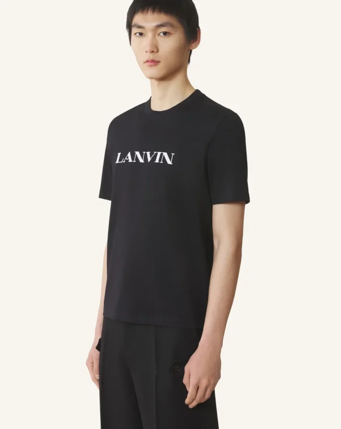 Tricou din bumbac brodat Lanvin Tricou din bumbac brodat Lanvin