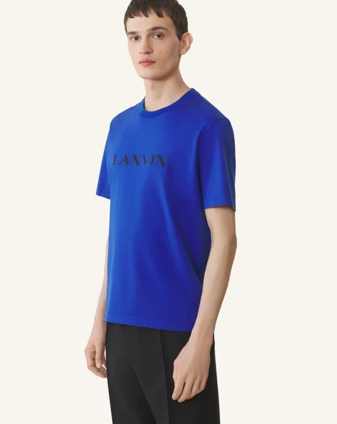 Tricou din bumbac brodat Lanvin Tricou din bumbac brodat Lanvin