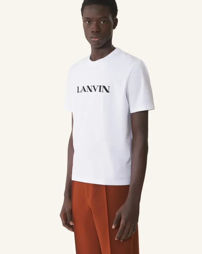 Tricou din bumbac brodat Lanvin Tricou din bumbac brodat Lanvin