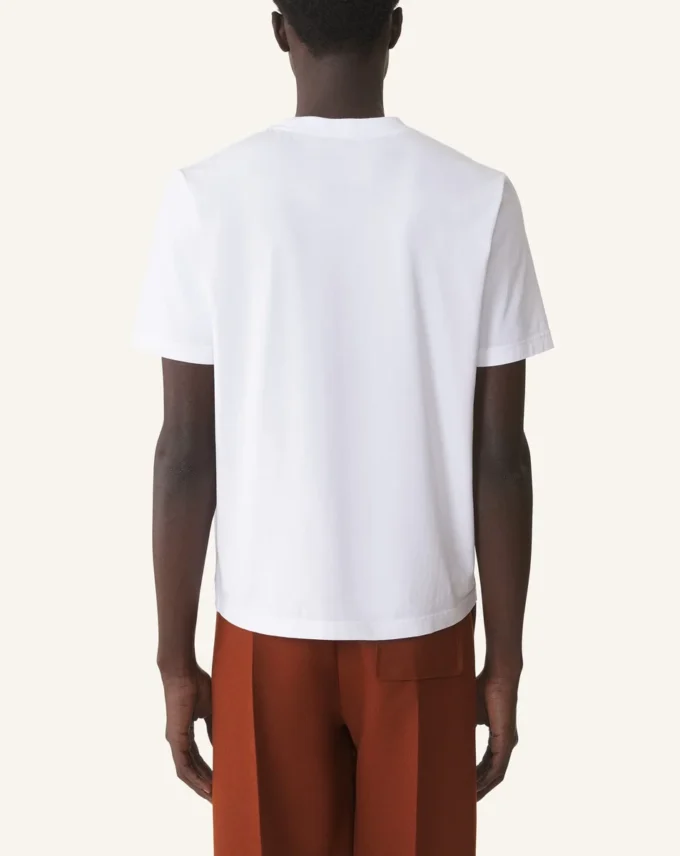 Tricou din bumbac brodat Lanvin Tricou din bumbac brodat Lanvin