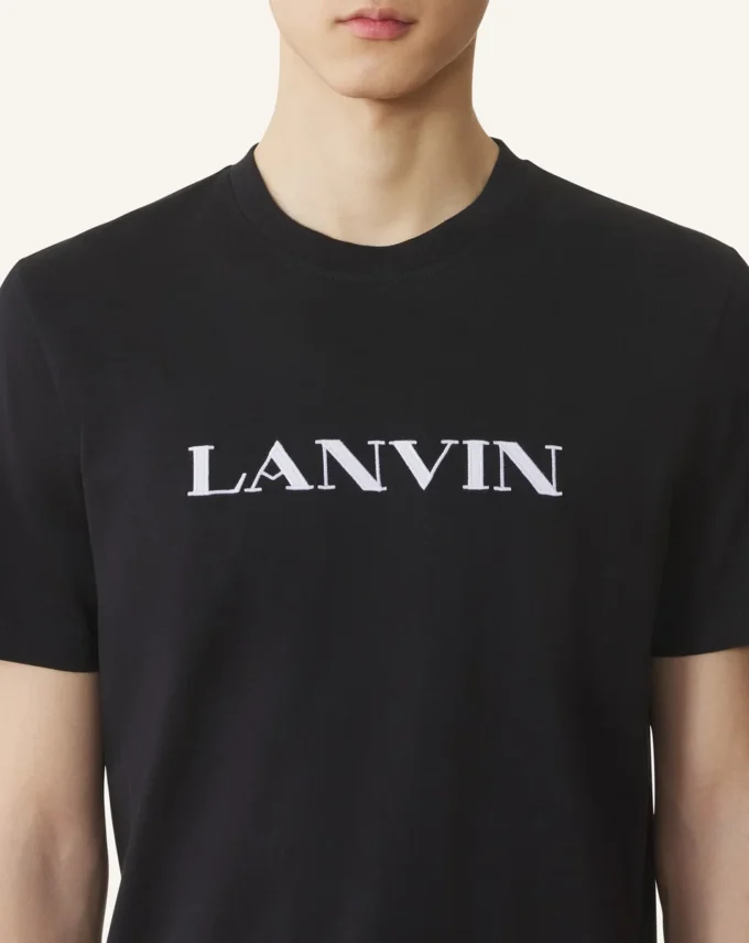 Tricou din bumbac brodat Lanvin Tricou din bumbac brodat Lanvin
