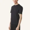 Tricou din bumbac cu detalii din mătase Tricou din bumbac cu detalii din mătase