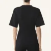 Tricou din bumbac fleece și cașmir Tricou din bumbac fleece și cașmir