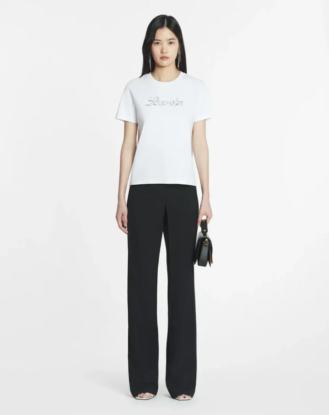 Tricou Lanvin brodat cu mărgele Tricou Lanvin brodat cu mărgele