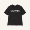 Tricou Lanvin din bumbac și piele de oaie Tricou Lanvin din bumbac și piele de oaie