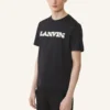 Tricou Lanvin din bumbac și piele de oaie Tricou Lanvin din bumbac și piele de oaie
