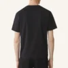 Tricou Lanvin din bumbac și piele de oaie Tricou Lanvin din bumbac și piele de oaie