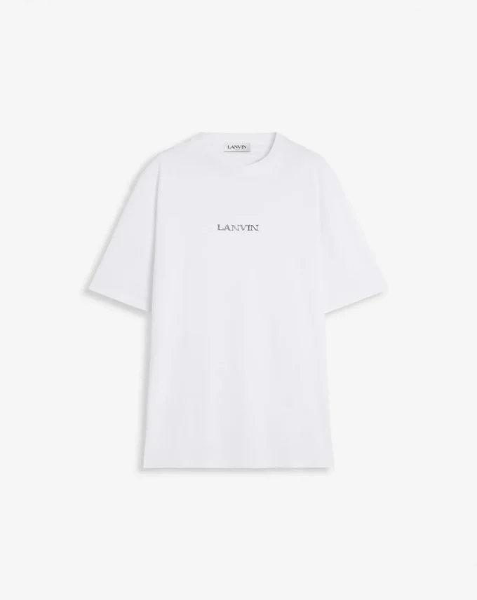 Tricou unisex cu logo Lanvin