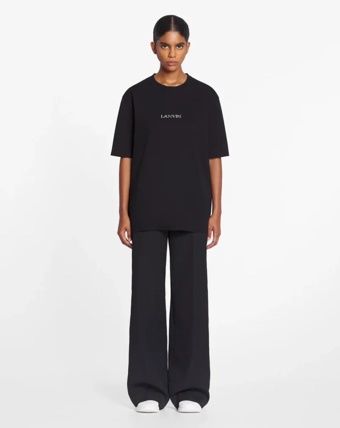 Tricou unisex cu logo Lanvin