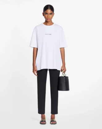 Tricou unisex cu logo Lanvin