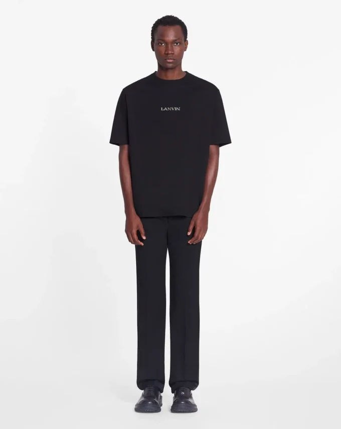 Tricou unisex cu logo Lanvin