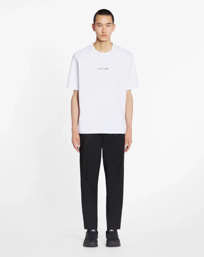 Tricou unisex cu logo Lanvin