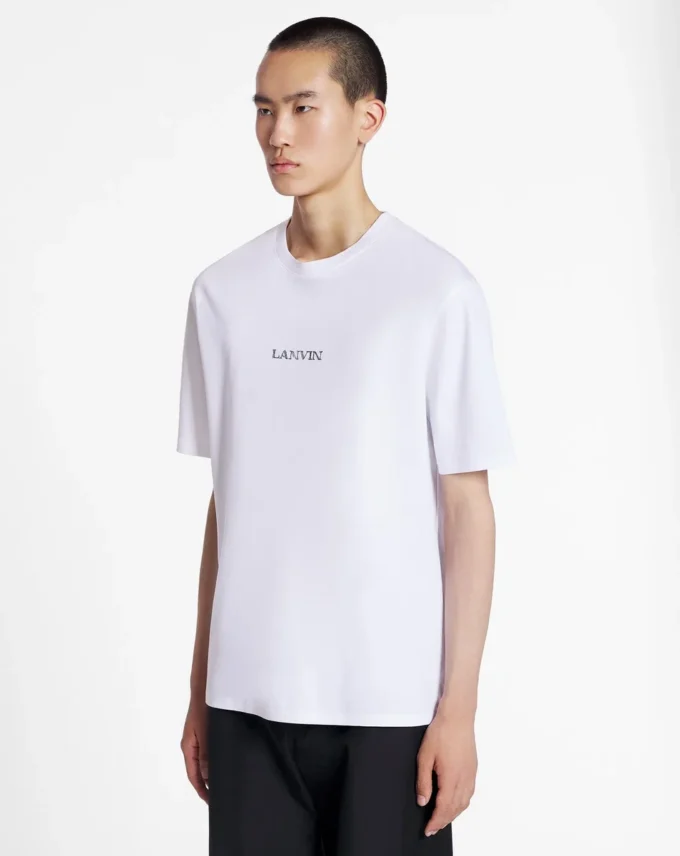 Tricou unisex cu logo Lanvin