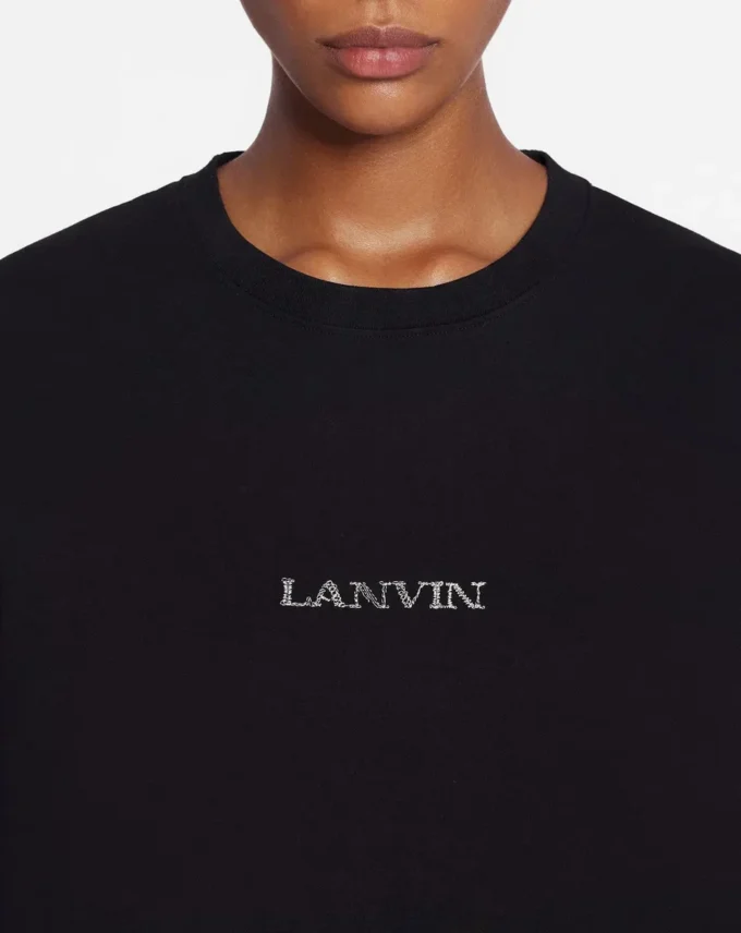 Tricou unisex cu logo Lanvin