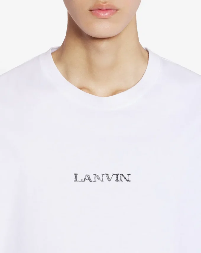 Tricou unisex cu logo Lanvin